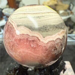 RARE Rhodochrosite Sphere 46 mm & 185 g high quality from Argintina